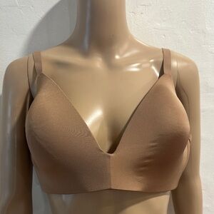 SKIMS Tan wireless Seamless Bra